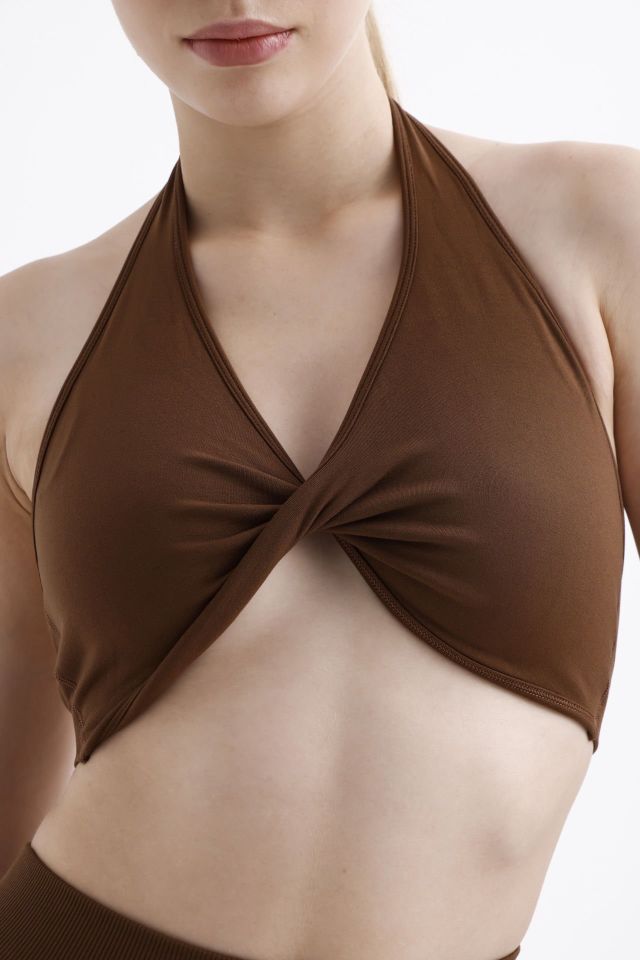 Second Skin Kahve Twisted Bra M-L